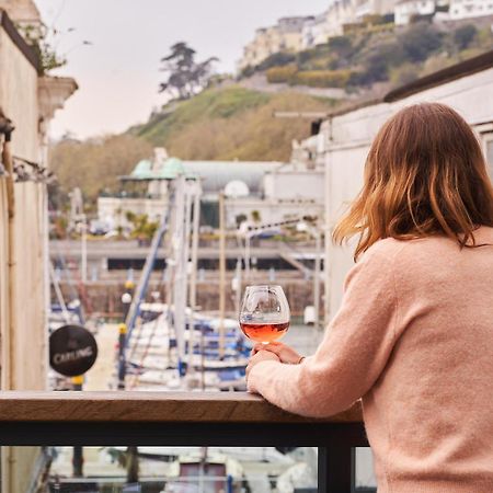 Apartamento Harbour Breeze - Contemporary Waterside Bolthole On Torquay'S Iconic Marina Exterior foto